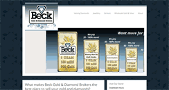 Desktop Screenshot of beckdiamonds.com