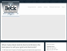 Tablet Screenshot of beckdiamonds.com